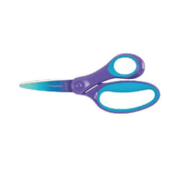 Fiskars 1067852 ciseaux à bouts ronds Découpe droite Bleu, Violet