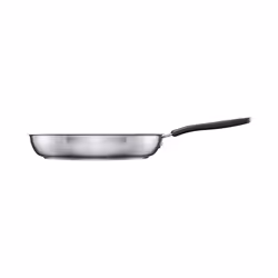 Fiskars 1072312 Functional Form Pfanne 280 mm, Rond, Poêle à frire Gourmet, Acier inoxydable, Vitrocéramique, 270 °C, Acier i ...