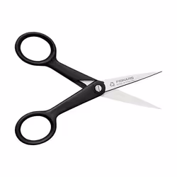 Fiskars 1074541 ciseaux à bouts ronds Universel Découpe droite Noir, Acier inoxydable