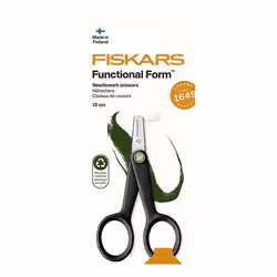 Fiskars 1074541 ciseaux à bouts ronds Universel Découpe droite Noir, Acier inoxydable