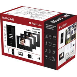 Advanced 7' Video-Kit 3 Familie Interphone vidéo filaire Set complet 20 pièces noir Y761512 - Bellcome