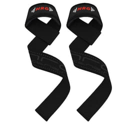 Sangles de levage NRG Fitness - Noir - Deluxe avec grip supplémentaire