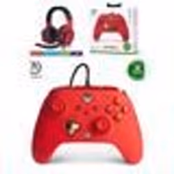 Manette et casque gamer - XBOX - ROUGE EDITION - Haut-parleurs 50 mm - Design tendance - Rétro-éclairage LED
