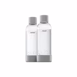 Mysoda - bouteille (2) 1L pet et biocomposite gris