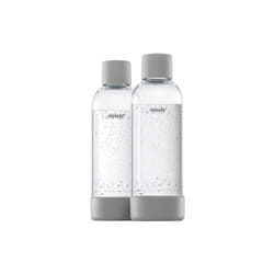 Mysoda - bouteille (2) 1L pet et biocomposite gris