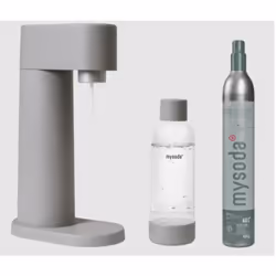 Mysoda - Pack machine à gazéifier l'eau gris EUR-WD002F-MG-FR