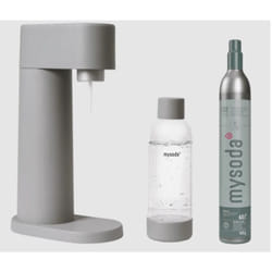 Mysoda - Pack machine à gazéifier l'eau gris EUR-WD002F-MG-FR