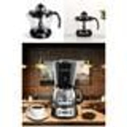 Cafetière électrique - NOIRE - 6 TASSES - 650W - Programmable - Fonction Maintien au chaud