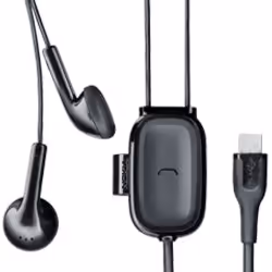 Nokia WH-203, Avec fil, Appels/Musique, Casque, Noir