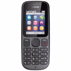 Nokia 101, Barre, Double SIM, 4,57 cm (1.8"), 128 x 160 pixels, 800 mAh, Noir
