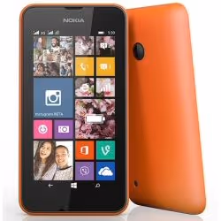 Nokia Lumia 530, 10,2 cm (4"), 0,5 Go, 4 Go, 5 MP, Windows Phone 8.1, Orange