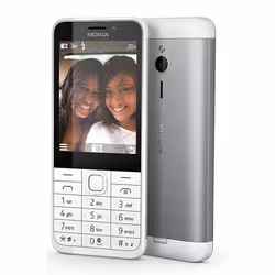 Nokia 230 DS 7,11 cm (2.8") 92 g Argent, Blanc Téléphone numérique