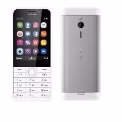 Nokia 230 DS 7,11 cm (2.8") 92 g Argent, Blanc Téléphone numérique