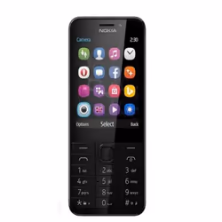 Nokia 230 DS, Barre, Double SIM, 7,11 cm (2.8"), 2 MP, 1200 mAh, Gris, Argent