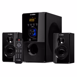 SVEN MS-2050, 2.1 canaux, 55 W, PC/ordinateur portable, Noir, Panneaux MDF, IR