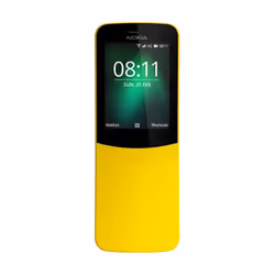 Nokia 8110 4G, 6,22 cm (2.45"), 0,5 Go, 4 Go, 2 MP, KaiOS, Jaune