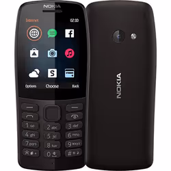 Nokia 210, Barre, Double SIM, 6,1 cm (2.4"), 320 x 240 pixels, 1020 mAh, Noir