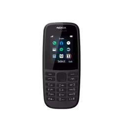 Nokia 105, Barre, SIM unique, 4,57 cm (1.8"), 120 x 160 pixels, 800 mAh, Noir