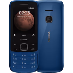 Nokia 225 4G, Barre, Double SIM, 6,1 cm (2.4"), 0,3 MP, 1150 mAh, Bleu