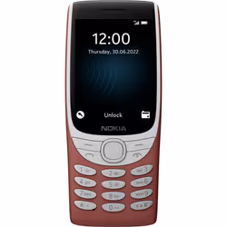 Nokia 8210 4G, Barre, Double SIM, 7,11 cm (2.8"), 0,3 MP, 1450 mAh, Rouge