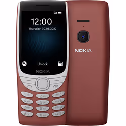 Nokia 8210 4G, Barre, Double SIM, 7,11 cm (2.8"), 0,3 MP, 1450 mAh, Rouge