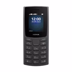 Nokia 110, Barre, SIM unique, 4,57 cm (1.8"), 0,1 MP, 1000 mAh, Noir