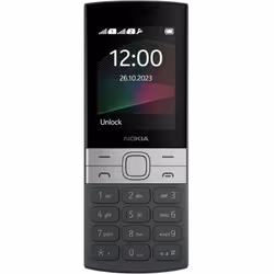Nokia 150, Barre, SIM unique, 6,1 cm (2.4"), 0,3 MP, 1450 mAh, Noir, Argent