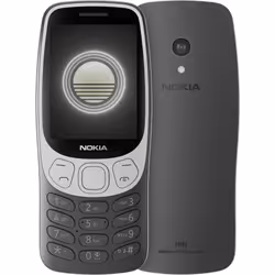 Nokia 3210, Barre, Double SIM, 6,1 cm (2.4"), 2 MP, 1450 mAh, Noir