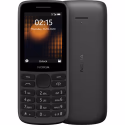 Nokia 215 4G, Barre, Double SIM, 6,1 cm (2.4"), Bluetooth, 1150 mAh, Noir