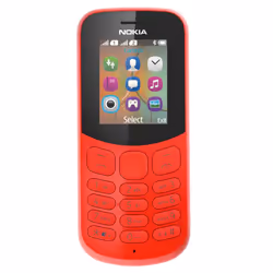 Nokia 130 DS TA-1017, Barre, Double SIM, 4,57 cm (1.8"), 0,3 MP, 1020 mAh, Rouge