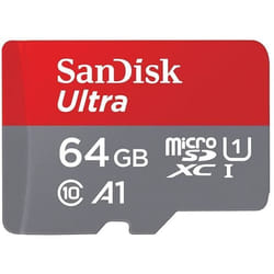 Cartes mémoire microSDXC Ultra 64 Go SanDisk - Lot de 2 + Adaptateur SD