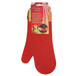Venteo - Gant de cuisine anti chaleur - Flame Wizard Silicone - Rouge - Adulte - Aisance des mouvements protège du chaud