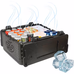 Préserve la chaleur et le froid pendant des heures : La boîte isotherme pliante COLD BOX est conçue pour maintenir la chaleur ...
