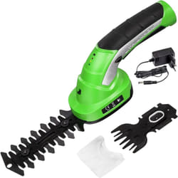 Venteo - Vert Taille-haie sans fil 2-EN-1 hedger Taille bordure et gazon - Batterie rechargeable - Lames interchangeables - Poignée ergonomique