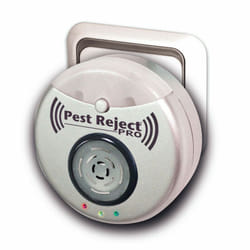 Pest Reject Pro Repulse power - VENTEO - Répulsif nuisibles - Ultrasons et électromagnétisme - Couleur gris - Couverture de votre maison de 200m²