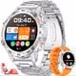 Montre Connectée OHP K52 Homme Femmes Intelligente Etanche Smartwatch Fréquence Cardiaque pour iOS Android Téléphone argent