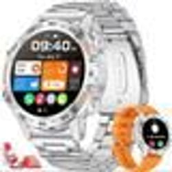 Montre Connectée OHP K52 Homme Femmes Intelligente Etanche Smartwatch Fréquence Cardiaque pour iOS Android Téléphone argent
