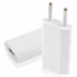Adaptateur secteur - Générique - Chargeur USB Blanc - Compatible iPhone 3/4/5 - iPad - iPod