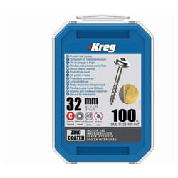 Kreg - Vis zinc 32 mm avec filetage grossier - Boite de 500 vis - SML-C125-500-INT
