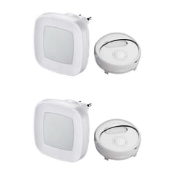 Sonnette de Porte Carillon Sans Fil Électrique Etanche à 300 Mètres de Portée (Blanc) Récepteur Secteur