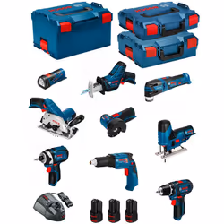 BOSCH Kit 12V BMK9-28AD3 Perceuse-Visseuse BOSCH GSR 12V-15 Professional - Sa conception extrêmement réduite de 169 mm offre ...