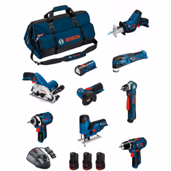 Description générale Le kit BOSCH 12V BMKB9-28BD3 comprend plusieurs outils professionnels conçus pour les travaux de perçage ...