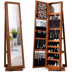 Description générale Découvrez cette armoire à bijoux élégante et pratique, qui combine un miroir grand format et un espace d ...