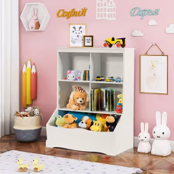 Description générale Ce meuble de rangement polyvalent est conçu pour les enfants et les adultes. Avec un style moderne et él ...