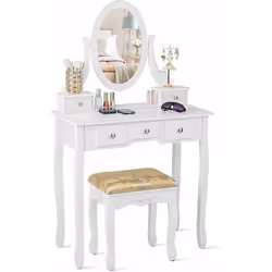 Caractéristiques : Miroir pivotant à 360° pour observer votre maquillage à partir de plusieurs angles Plateau amovible pour t ...