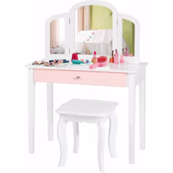 Description générale La coiffeuse pour enfants est un meuble élégant et fonctionnel qui ajoute une touche de charme à la cham ...