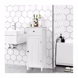 Fabriqué en panneaux MDF de qualité pour une utilisation à long terme Des rangements, avec un grand tiroir et un compartiment ...