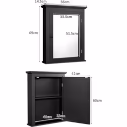 Attributs : 【Étagère ajustable】 : Si vous ne possédez pas assez d'espace de rangement, cette armoire 2 en 1 est idéale pour v ...