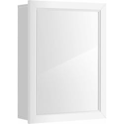 Costway - Armoire Murale Salle de Bain avec Miroir Armoire à Pharmacie avec Etagère à Hauteur Réglable 51 x 16 x 66,5 cm Blanc