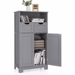 Description générale Cette armoire de rangement sur pieds est conçue pour optimiser votre espace avec ses trois compartiments ...